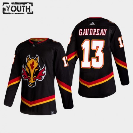Calgary Flames Johnny Gaudreau 13 2020-21 Reverse Retro Authentic Shirt - Kinderen